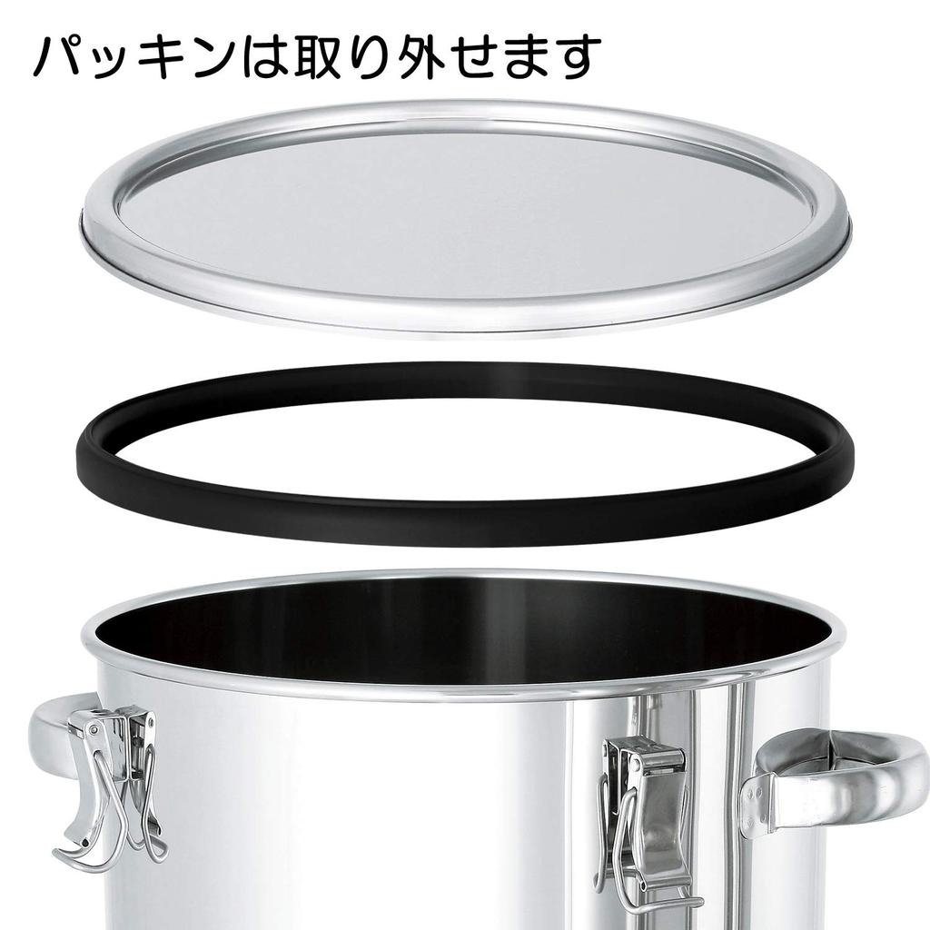 Nitto Metal Industry Герметичный контейнер из нержавеющей стали 4 л с неопреновой набивкой (Неопрен) CTH-18 тип А