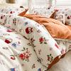 Spring Bedding Set Fashion Kids Single Double Queen Size Flat Sheet Duvet Cover Pillowcase Bed Linens Home Textile