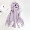 Mohair Scarf Solid Color Sweet Potato Item Warm Medium Long Scarf,winter Neck Tieshawl Scarf