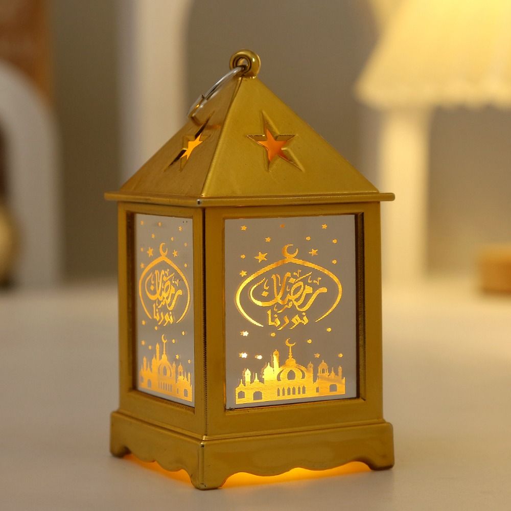 Festival Lantern Eid Mubarak LED Lantern Creative Night Light Muslim Party Supplies Ramadan Kareem