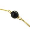 [M6672] - Gold Plated Bracelet 'Perla' Black Gold - 8 Mm