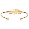 [N6961] - Open Gold Plated Bracelet 'Navajos' Gold - 56 Mm - 35x13 Mm