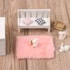 Gift Photo Props Nordic Style Dollhouse Plush Carpet Doll Accessories Miniature Hairy Rug Mini Floor Mat Gift