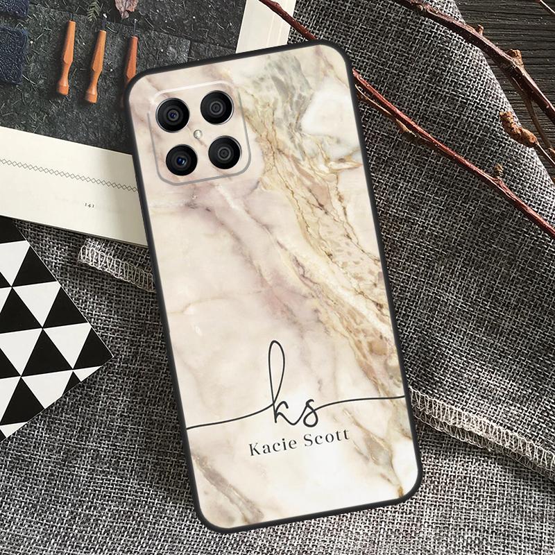 ПЕРСОНАЛИЗИРОВАННЫЙ мраморный чехол с именем и блестками для Honor 90 70 50 Lite Magic 5 Magic 6 Pro X6 X7 X8 X9 X6a X7a X8a X9a X8b X9b