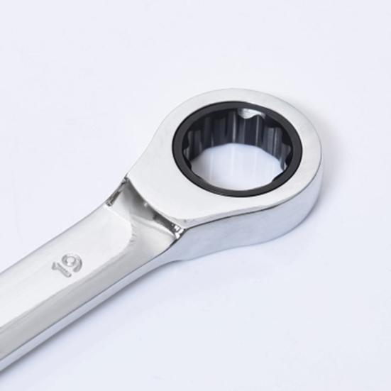 Ключ с храповым механизмом, 6 мм, с плоским отверстием, износостойкие ручные инструменты, гаечный ключ с трещоткой для ремонта автомобиля, 72 зуба