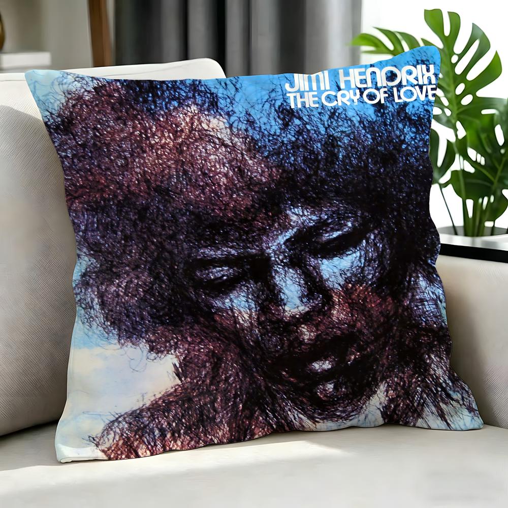 Band TThe Jimi Hendrix Experience Cushion Cover Cushion Cover Set Pcs x x x Pillowcase Decorative Sofa Home Decor