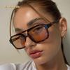 Vintage Square Sunglasses For Women Men Luxury Brand Double Bridges Eyewear Female Pilot Sun Glasses Uv400 Causal Eyeglasses