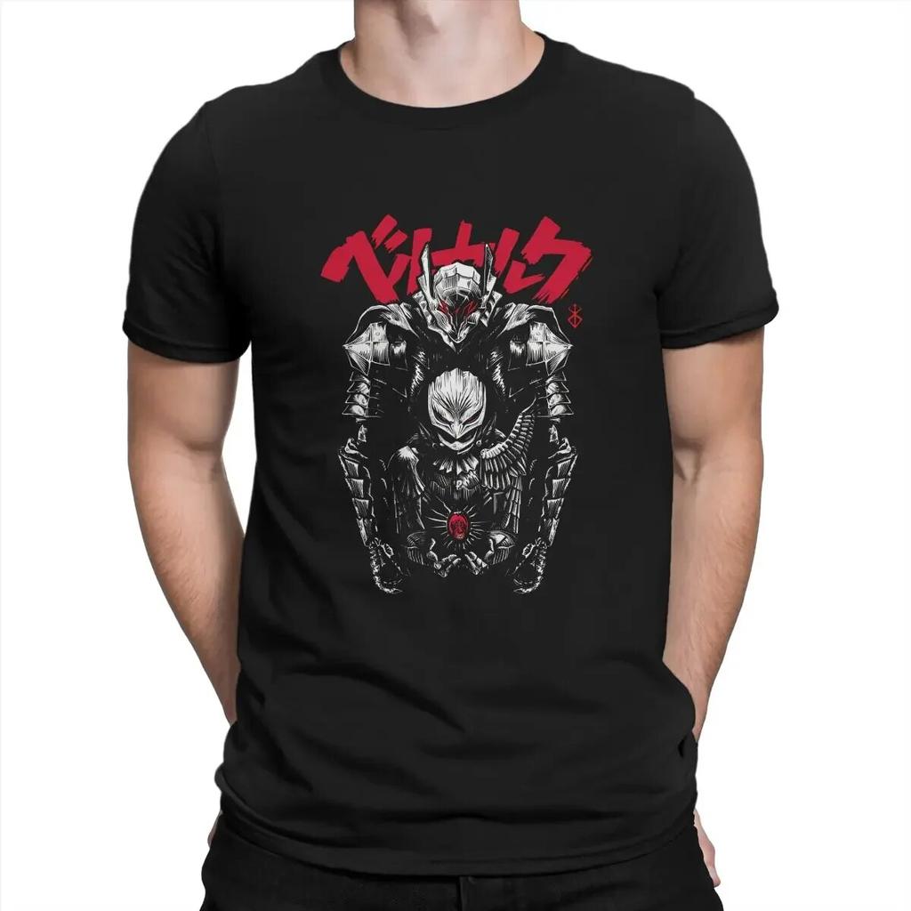 Graphic T-shirt Unisex Swordsman And The Hawk T Shirts Berserk Anime Cotton Clothes Funny Short Sleeve O Neck Tees New Arrival