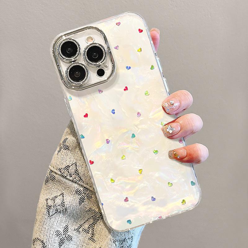 Цветная любовь подходит для чехла на мобильный телефон Apple 17promax iphone16 простой 15 ощущение высокого класса 14 Xiaomi 13 женский