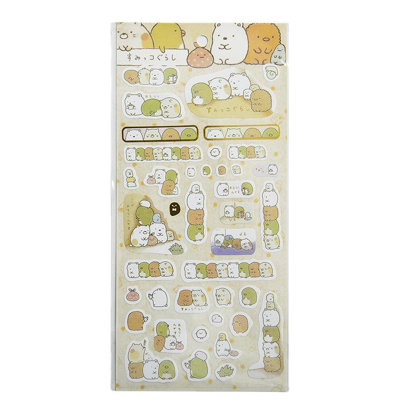 Cartoon Creature PVC Stickers Set - Waterproof, Transparent, DIY Decoration, Small Pattern Sealing Stickers