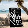 Customizable personalized beach towels Las Vegas Raiders themed designs.Suitable for the beach, yoga, sports;ideal as beach accessories