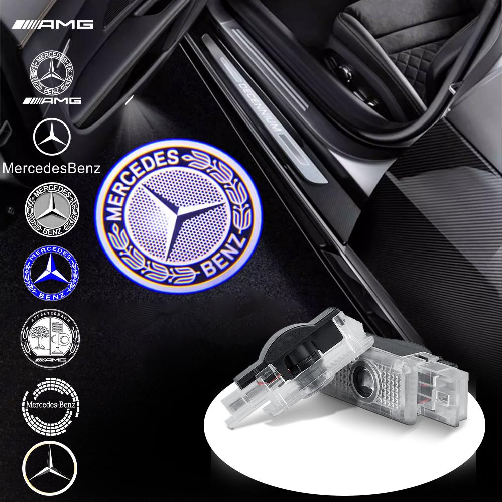 HD Car Door Badge Welcome Light Projector Lamp for Mercedes Benz C-class W203 CLK W208 W209 SLK R171 R172 SLR C199 Maybach W240