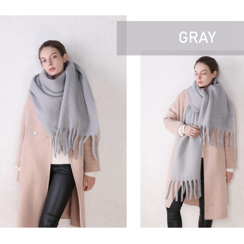 Scarves Classic Autumn Winter Female Cashmere Shawl Pashmina Wraps Cashmere Scarves Solid Scarf