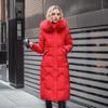 Women Parkas Winter Jacket Long Overcoat Thicken Coat Fur Collar Hooded Zipper Warm Snow Wear Woman Padded Clothes