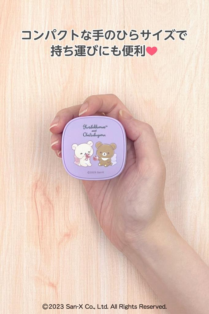 Rilakkuma полностью беспроводные наушники новейшие Bluetooth IPX4 водонепроницаемые SBC AAC кодек совместимый SX-BS75 (фиолетовый) 5.3 [Подарок/Представление/Милый/Пастельный