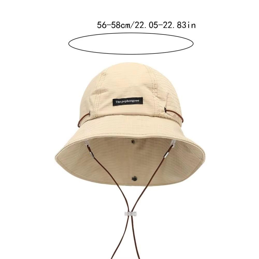 UV Protection Bucket Hat Adjustable Casual Sun Protection Hat Gifts Summer Drawstring Bucket Cap