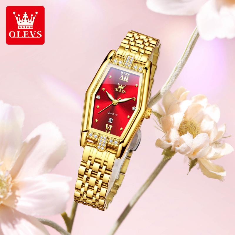 Элегантные женские часы Модные кварцевые часы Водонепроницаемые Светящиеся Наручные часы из нержавеющей стали Подарки