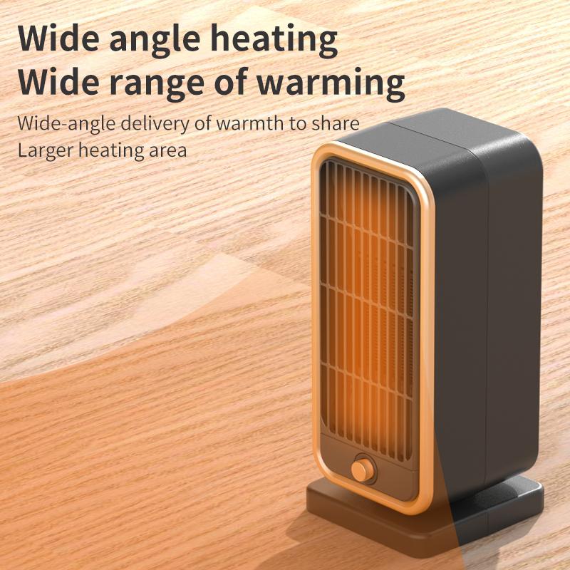 Fast Heating Small Electric Heater Portable Warmer Fan for Bedroom Office Desk Indoor Winter Use