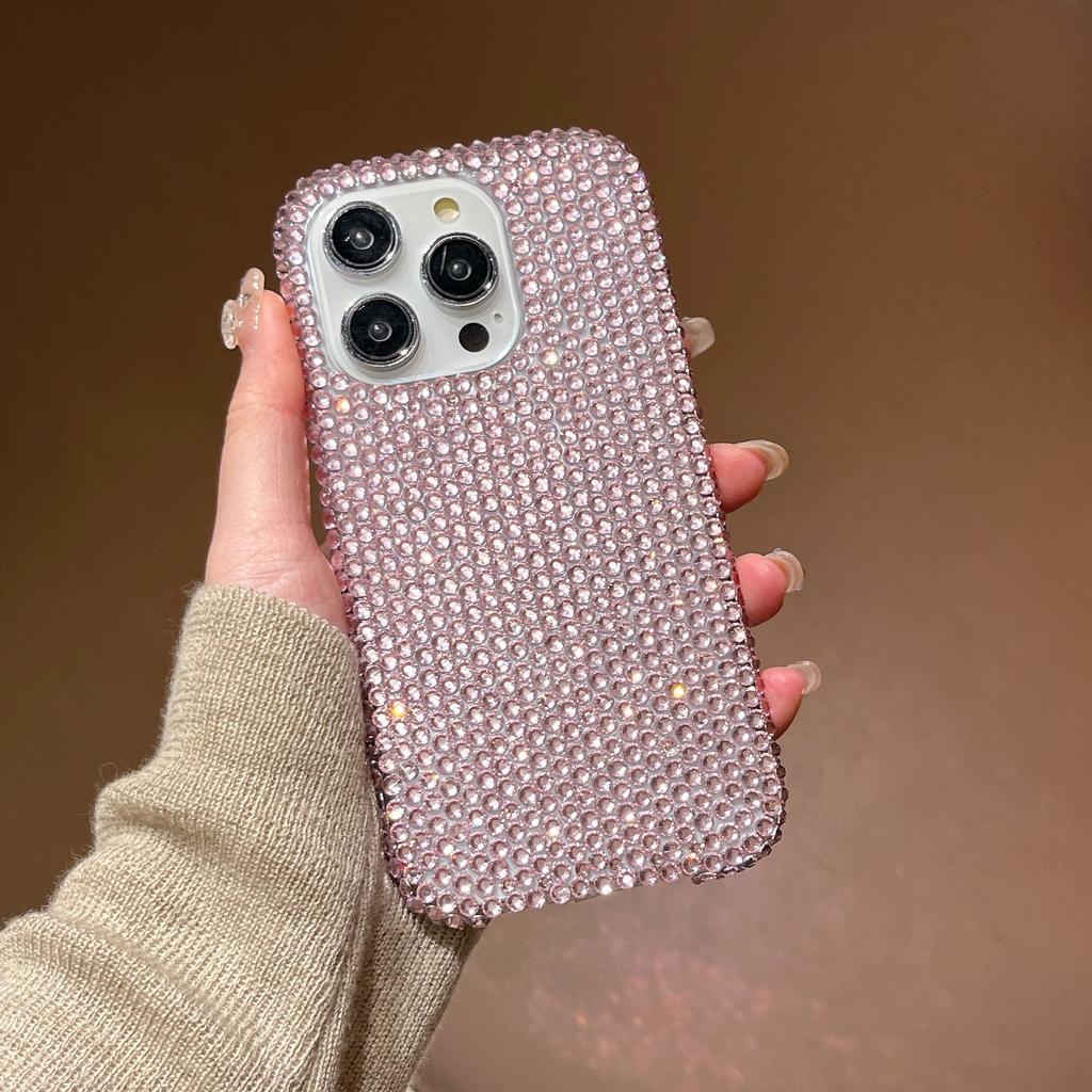 Applicable To Apple 16 Full Diamond Bow Mobile Phone Case IPhone 15 ProMax Luxury Fairy 14 Drop Protection Case