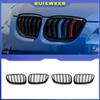 For BMW 3-Series E92 E93 M3 Coupe LCI 2010-2013 2Pcs Car Style Black Front Kidney Double Slat Grill Grille