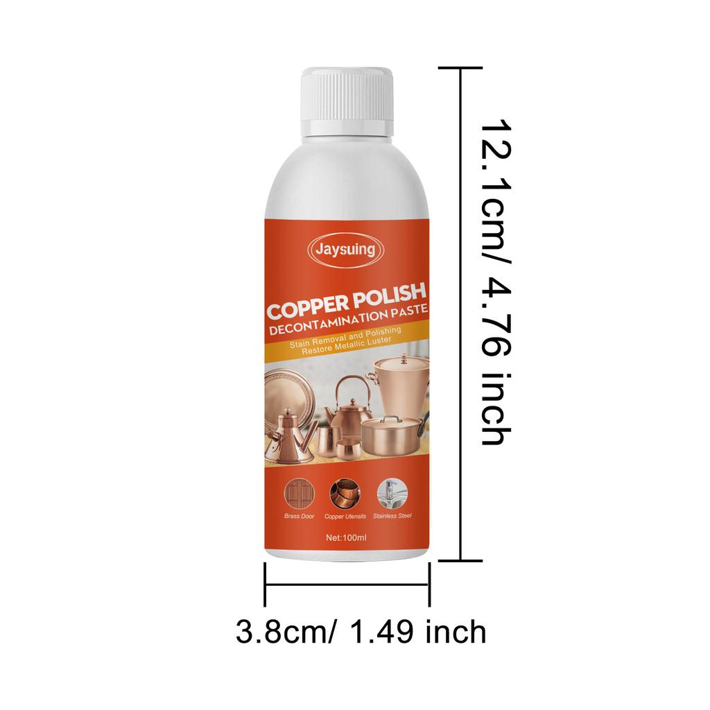 Jaysuing copperware cleaner, copper pot, copperware deoxidizer, brass, copper rust remover and brightener