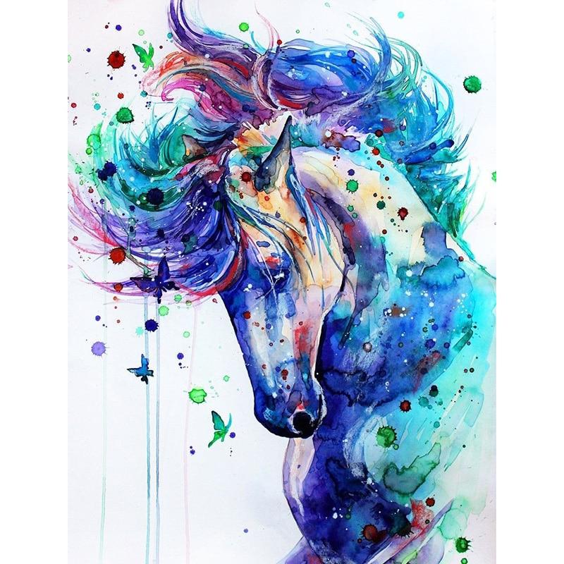Полный 5D алмазов картина скачущий конь DIY Алмазная вышивка Алмазная мозаика наборы крестиков домашний декор подарок