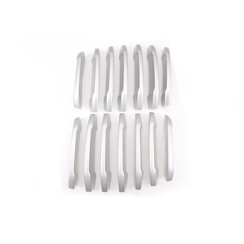 ABS серебряная передняя решетка автомобиля, декоративная накладка, полоса для BMW X3 X4 G01 G02 2018, авто экстерьер