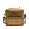 Сумка-холодильник мягкий для ланча тепло [SCGEHA], коробка, холодильник, маленький, коробка, сохранение, складной, на плечо, 2-сторонний (бежевый)