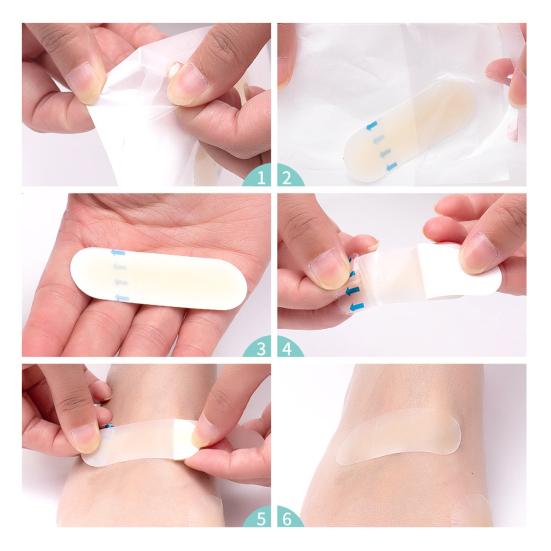 20 шт. блистерные пластыри, невидимые гидроколлоидные гелевые повязки для пальцев ног, пяток, посттравматический уход, различные формы упаковки, многофункциональные подушечки для ран