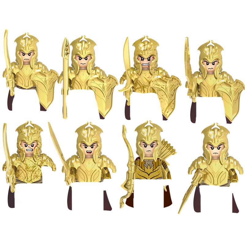 Military Building Blocks Solider Figures Movie Science Fiction Series Weapons Shield Knight Toys Gifts Medieval Mini Bricks MOC