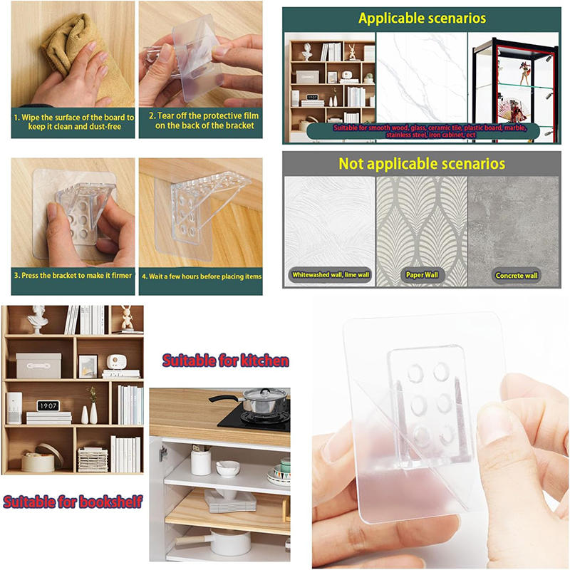 10 шт./упак. Бесшовные клейкие ламинированные подкладки - Нескользящие многоразовые вкладыши для полок и ящиков для организации кухни, ванной комнаты, шкафа