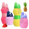 New Strawberry Fruit Folding Water Bottle Silicone Pineapple Water Cup Creative Outdoor Retractable Sports Kettle