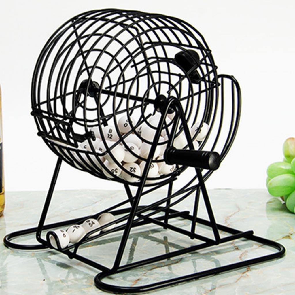 Cage Card Game Machine Metal Rolling Cage Cage Game Machine with 75 Balls for KTV Party