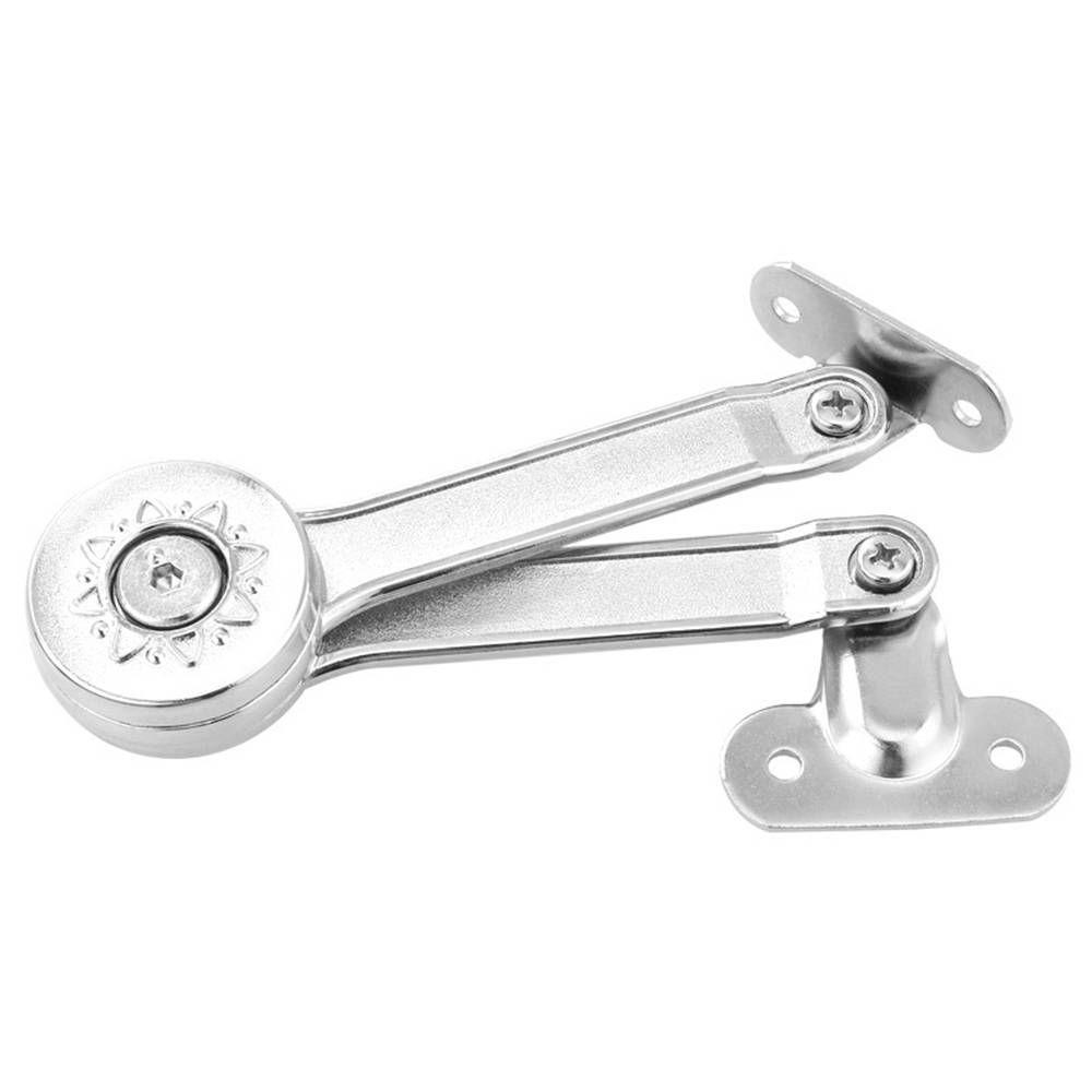 Satin Nickel Finish Folding Lid Stay Soft Close Mechanism Cabinet Door Hinge For Drawer Window