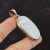 Кулон с радужным лунным камнем, медный кулон, ручная работа, настоящий драгоценный камень, кулон с радужным лунным камнем, ювелирное изделие в подарок для матери, медные украшения