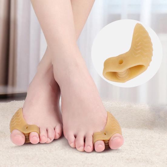 Yousheng 1 пара разделителей для пальцев ног дышащие высокоэластичные мягкие разделители-корректоры для ухода за ногами