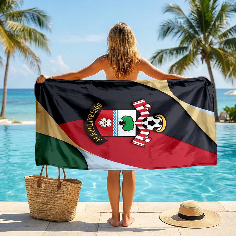 Southampton Football Beach Towel Soft Microfiber Summer Towel Quick Dry Absorbent Towel for Beach Swimming Pool Travel