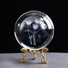 3D хрустальный шар с подставкой, планета, лазерная гравировка, глобус Солнечной системы, астрономический подарок, подарок на день рождения, стеклянная сфера, украшение для дома