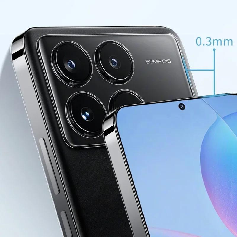 Ультратонкий мягкий прозрачный чехол для телефона TPU для Xiaomi Redmi Note 13 Pro 4G K70E Poco X6 Pro 5G прозрачный силиконовый противоударный чехол