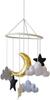 Clearstone Baby Mobile Moon Monotone Gold