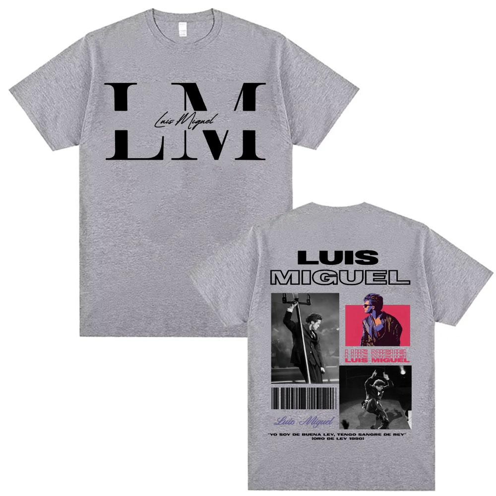 Rapper Luis Miguel Album Tour Graphic Tshirts Male Harajuku Hip Hop Oversized T Shirt Unisex Women High Quality Casual Cotton Tees