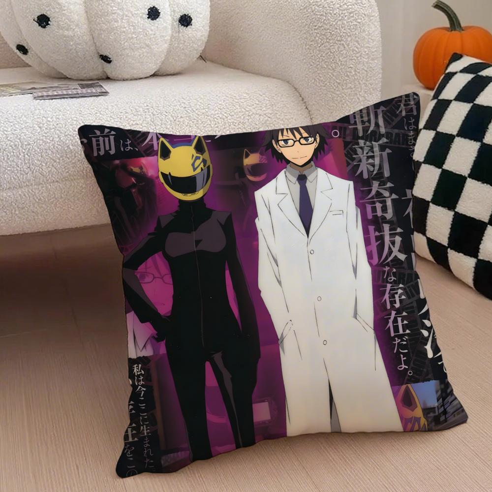 Anime Fantasy Ddurarara 3way Standoff Cushion Cover Throw Pillow Cover Hidden Button Durable Polyester Chair Cushion