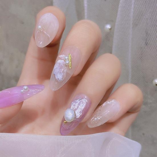 1 коробка, украшение для ногтей, привлекательная натуральная привлекательная оболочка для ногтей, нерегулярные украшения для дизайна ногтей