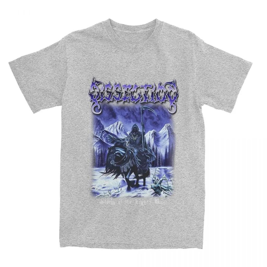 Dissection Блэк-метал Мужская Женская Футболка Шторм Света Принт Топ Футболки Чистый Хлопок Большой Размер 6XL Короткий Рукав