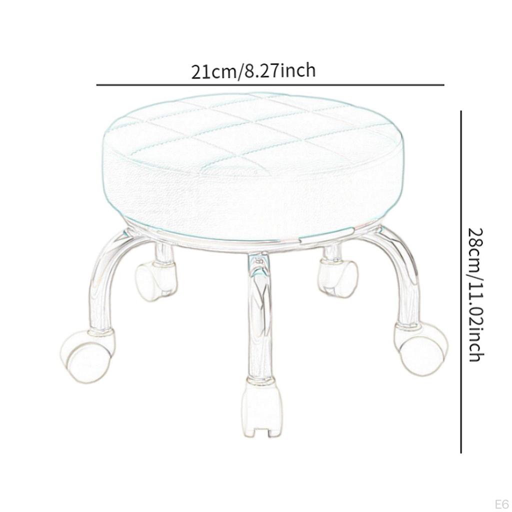 Вращающееся на 360° низкое роликовое сиденье табурета шкив для женщин педикюр тяжелая работа по дому