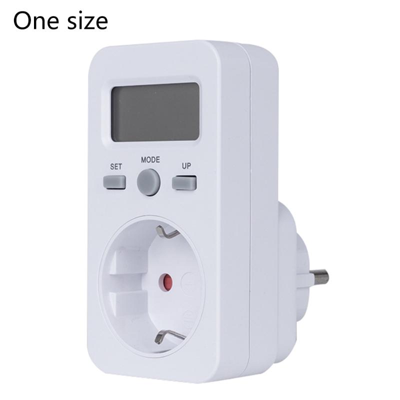 EU Plug Digital Energy Meter Wattmeter for DC Wattmeter Watt Monitor Electricity Consumption Energy Analyzer Measuremen