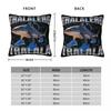 Tralalero Tralala Funny Shark Meme Pillowcase Printing Polyester Cushion Cover Decor Italian Brainrot Memes Pillow Case Cover