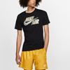 Nike Футболка Seasonal Statement 6 с большим логотипом Dri-Fit, трикотажная, с круглым вырезом и коротким рукавом, мужские топы, черная BQ0691-010