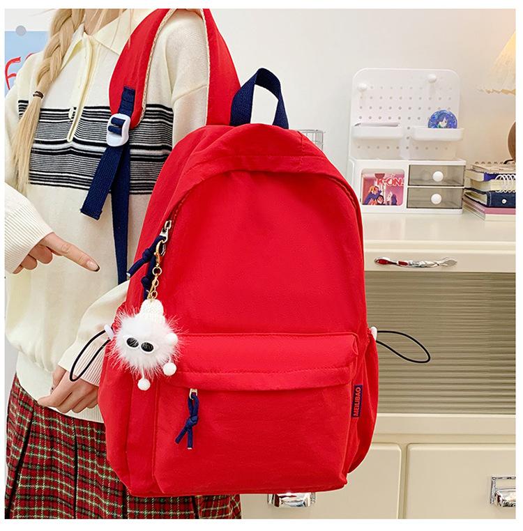 Schoolbag College Student School Bag Male and Female Junior High School High School Elementary School Student Backpack 1011 New Leisure Travel