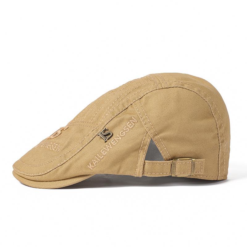 Кепка с язычком из хлопка, женская повседневная кепка с вышитым ретро-беретом, женская кепка от солнца